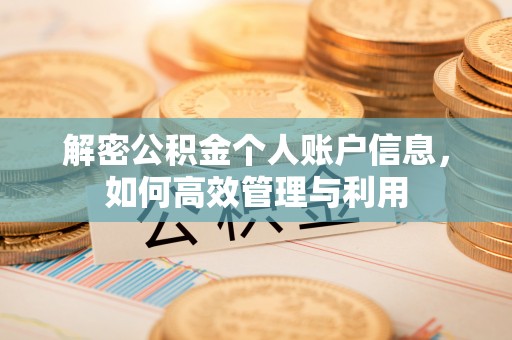 湘桥解密公积金个人账户信息，如何高效管理与利用